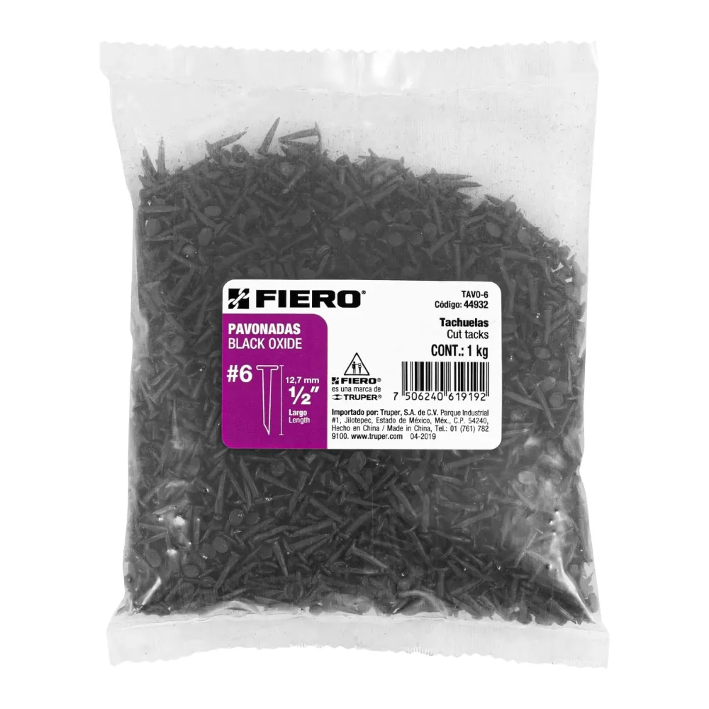 Cargador Inteligente TACHUELA PAVONADA, NO. 6 POR KILO