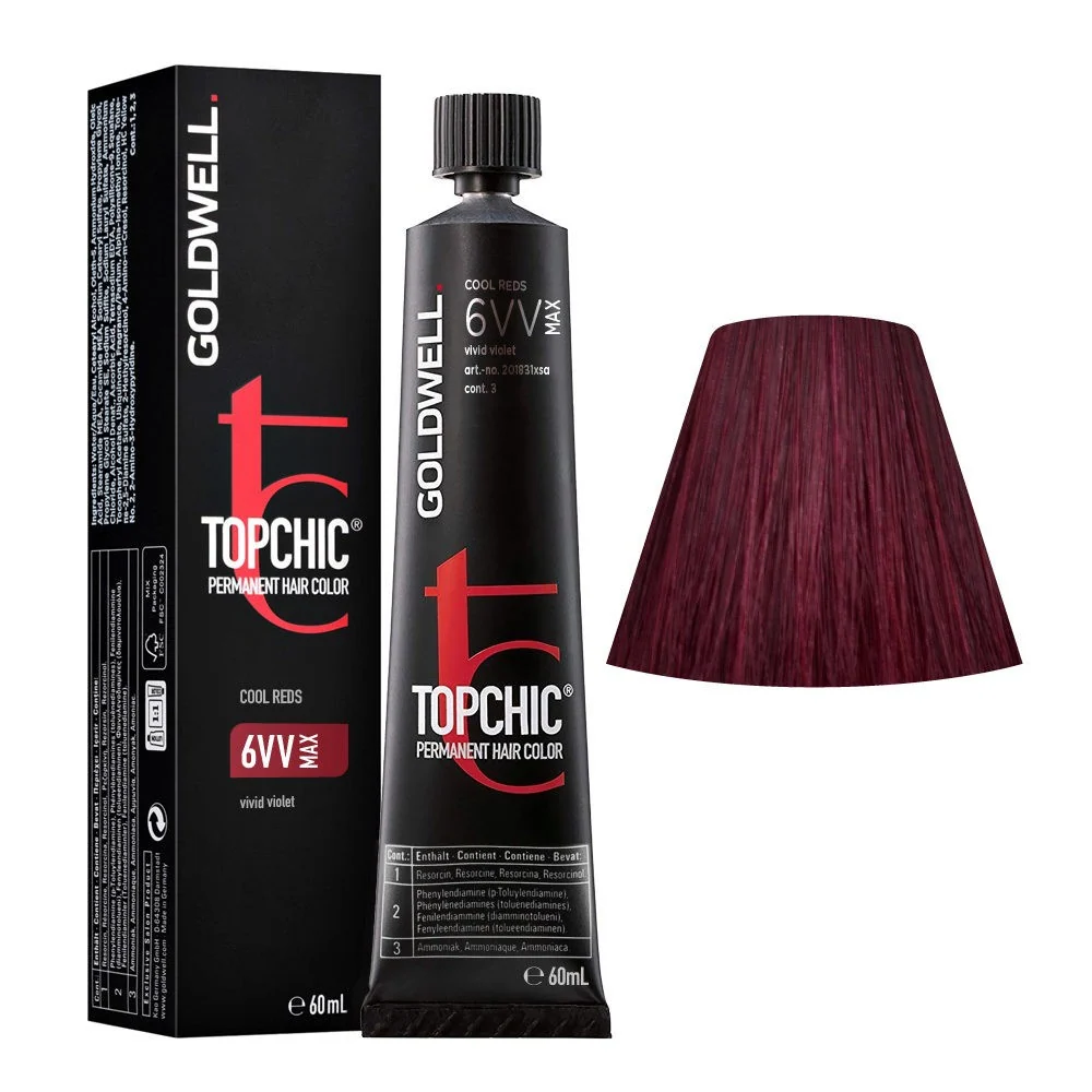 Certificadas CE Goldwell - Topchic 6VV MAX Violeta Intenso 60 ml