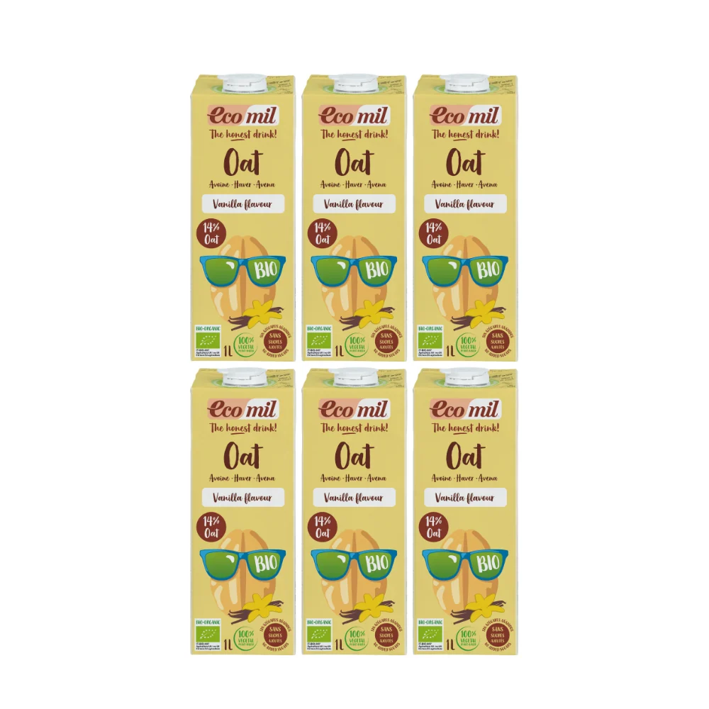 Certificadas CE Pack 6x Bebida de Avena Vanilla Sin Azúcares ñadidos Bio 1 L