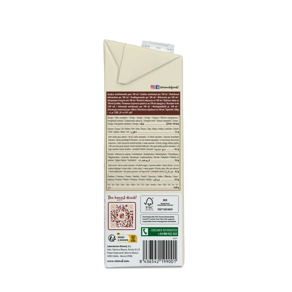 Certificadas CE Pack 6x Bebida de Avena Vanilla Sin Azúcares ñadidos Bio 1 L