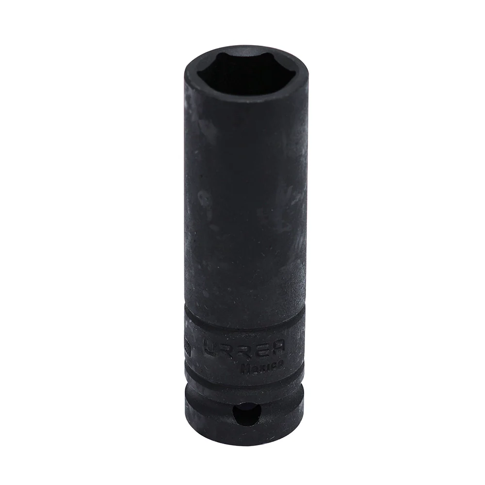 Dado de impacto pared delgada cuadro de 1/2", 6 puntas, métrico, 19 mm Urrea con Estuche de Almacenamiento