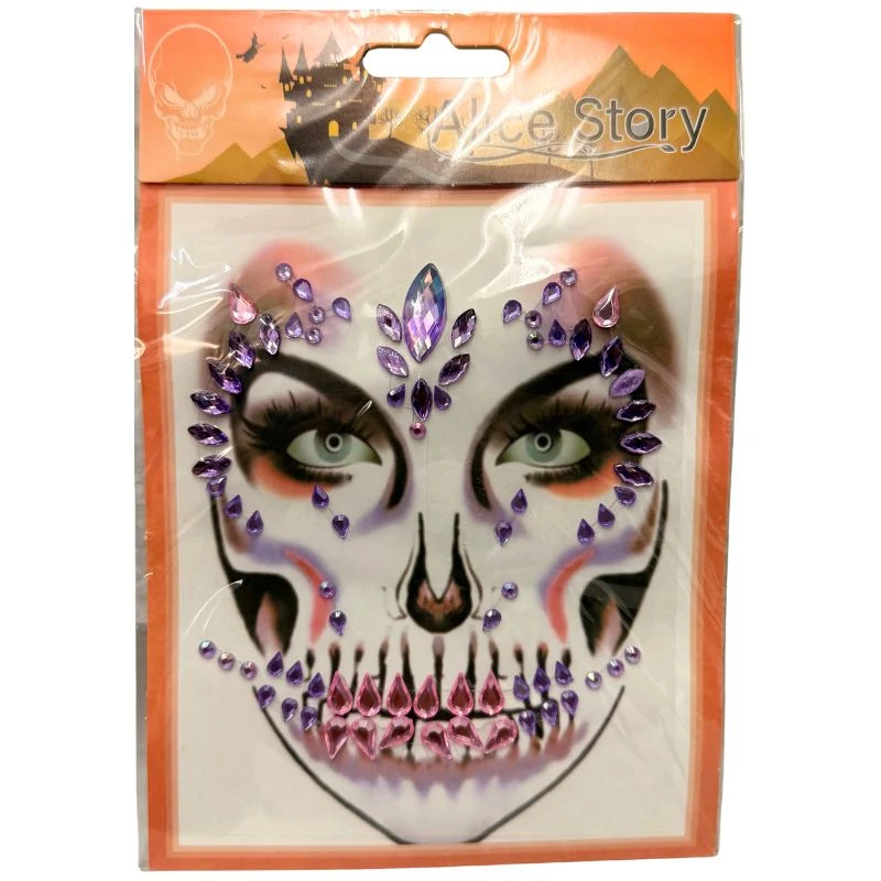 DECORACION CARA DIAMANTES MOD 6 HALLOWEEN VM FIESTA para Mandos Distancia