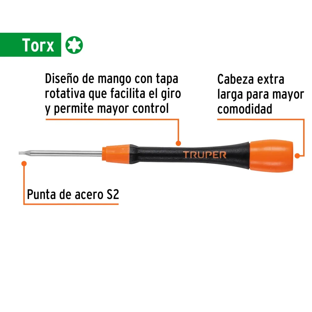 Desarmador de precisión torx T6 de Baja Autodescarga