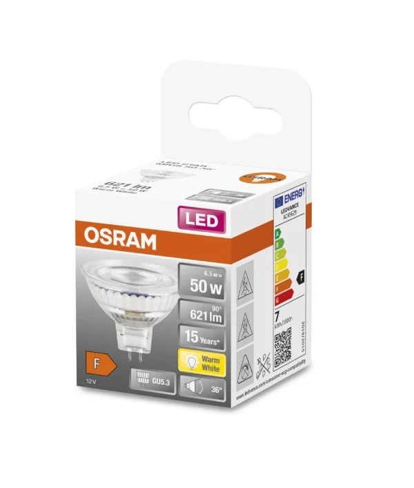 DICROICA LED 6,5w 12v 827 MR16 GU5.3 OSRAM