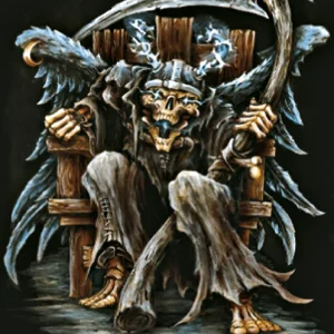 ELECTRIC CHAIR REAPER 6"X8" Harley-Davidson