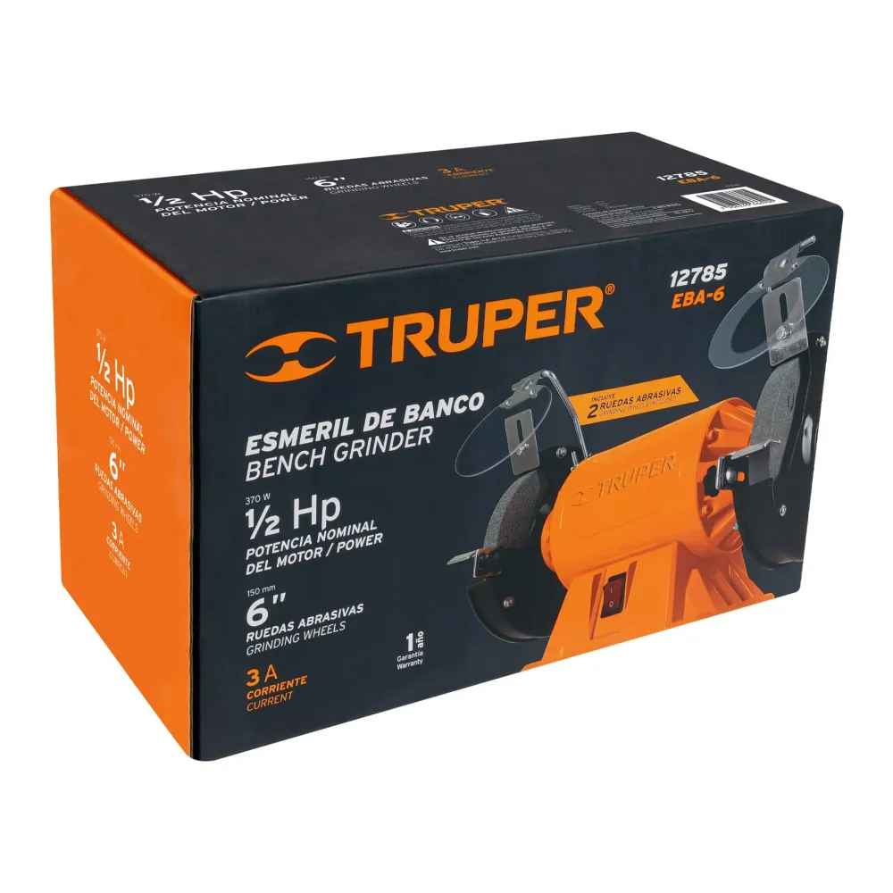 ESMERIL DE BANCO 1/2 HP, 6'