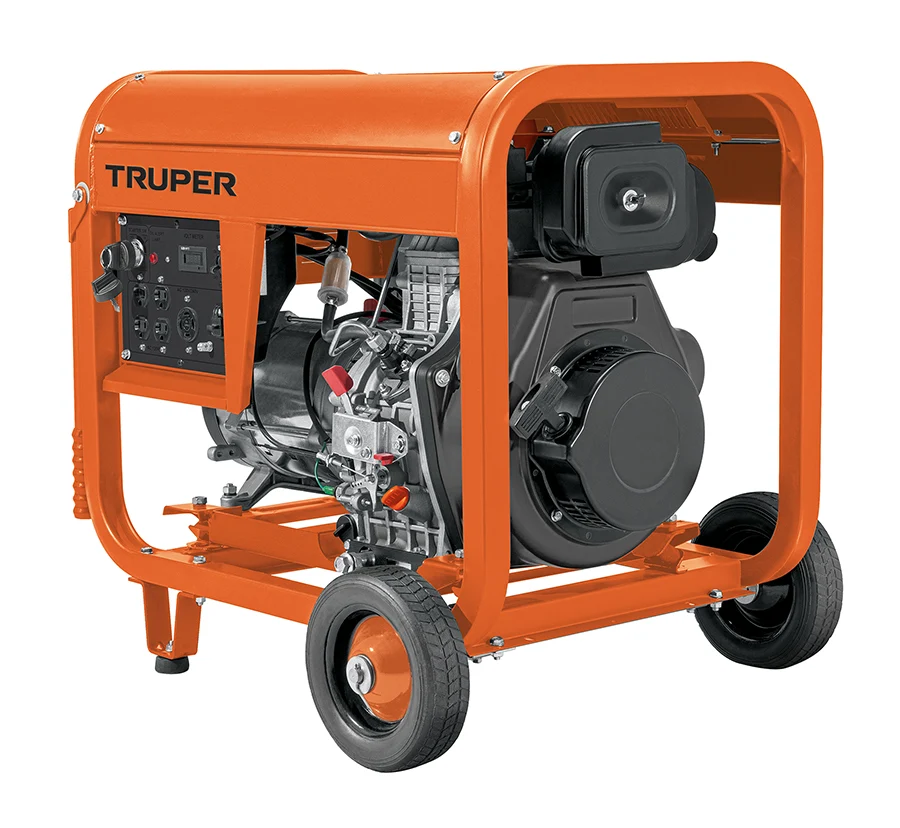 Generador Portátil 6 KW Motor Diesel, Truper 103959 con Garantí