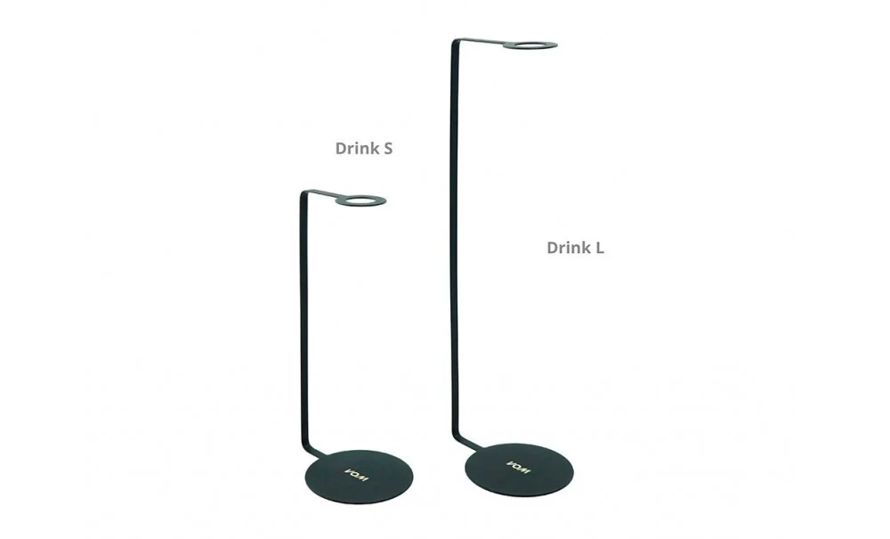 HOLDERS DRINK VOM TITANIO NEGRO - 6 UDS con Cargador Incluido