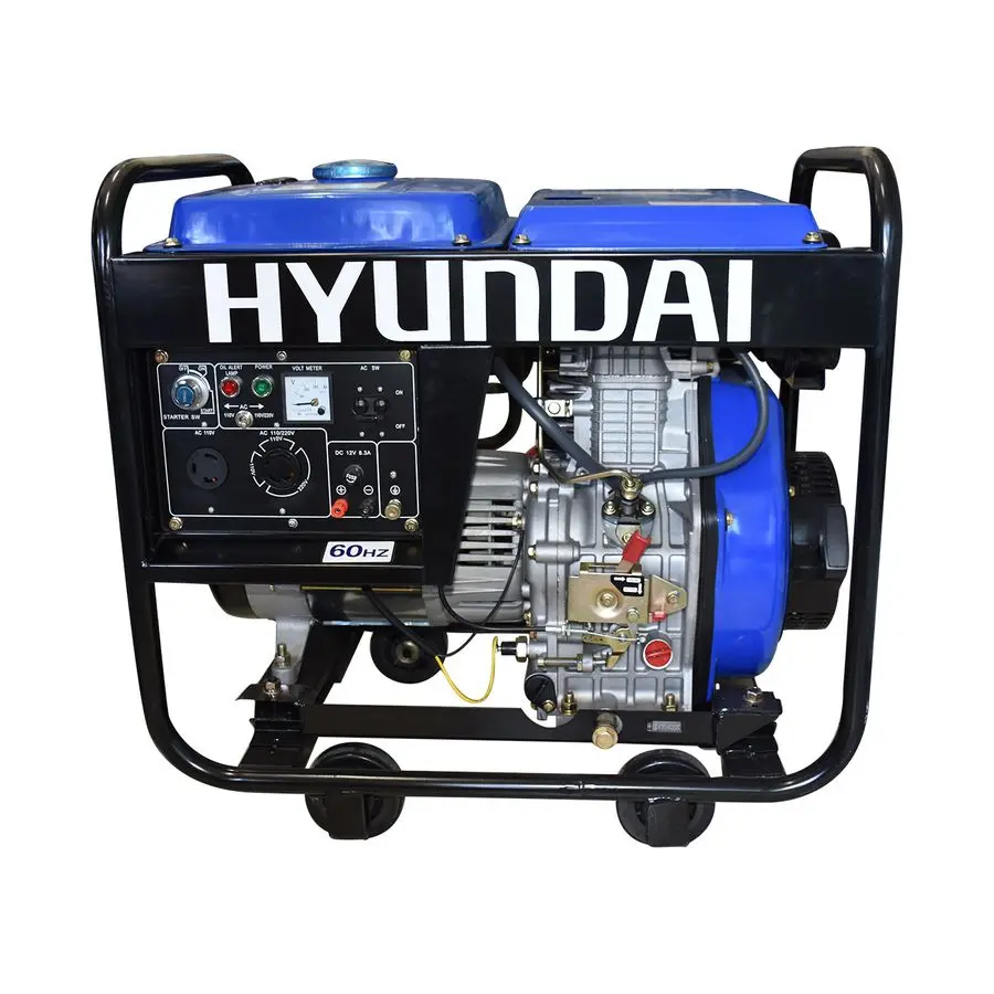 Hyundai hyed600 generador diésel 5.5 Kw 10 hp korei monofásico Resistentes Derrames