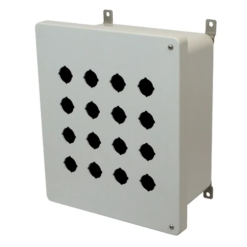 6 Inch Depth Tejido poliéster Wall Mount Push Button Enclosure AM1206HP16