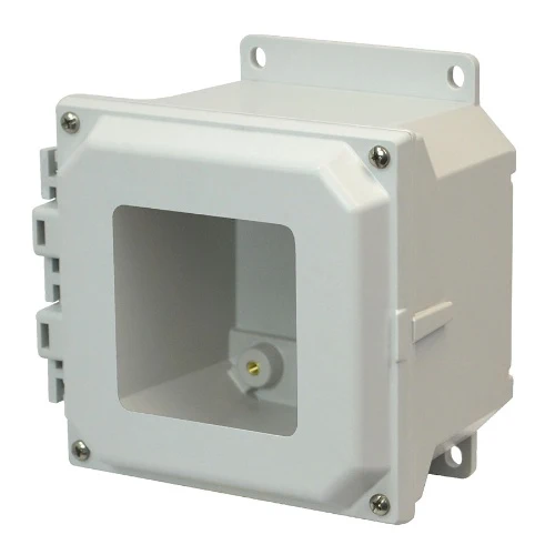 6 Inch Width Screw Wall Mount JIC Size Fibra de vidrio Enclosure AMU664WF