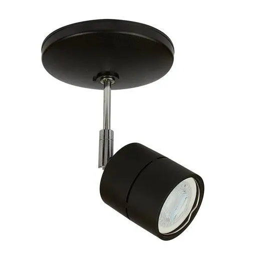 Lampara spot interior bellagio negra 6w gu10 con Estuche de Almacenamiento