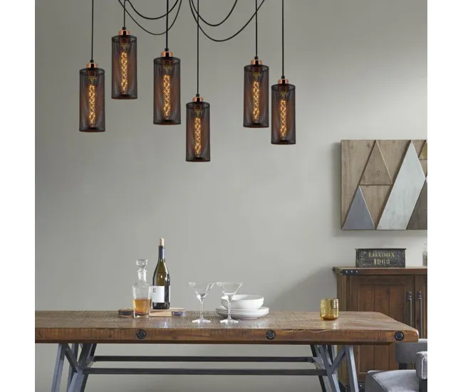 Lámpara colgante Marismo (6 luces) Metal Vanguardista | Envío Rápido