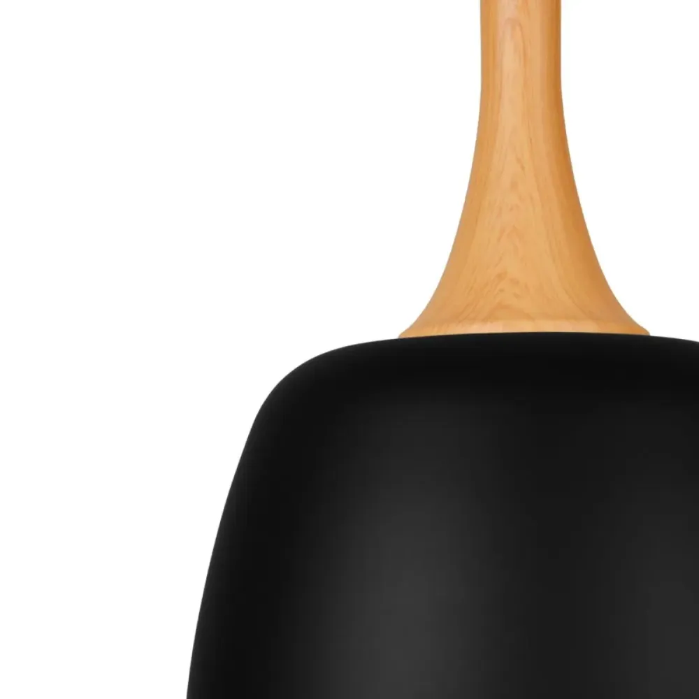 Lámpara de techo Guga Lumit 60W altura regulable negro/oro Ø26 cm con Tecnologí de Larga Duración
