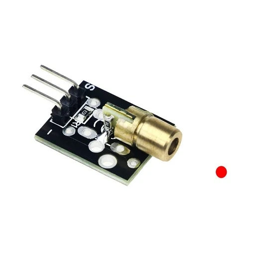 Modulo Laser en Punto 6mm - 5V - 5mW - 650nm Color Rojo de Baja Autodescarga