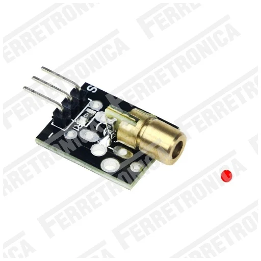 Modulo Laser en Punto 6mm - 5V - 5mW - 650nm Color Rojo de Baja Autodescarga