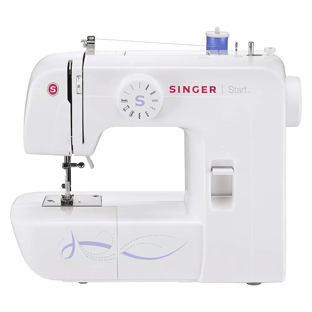 Máquina de coser mecánica singer portátil 6 puntadas con Estuche de Almacenamiento