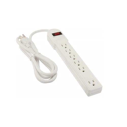3 FT 6 Outlet Power Strip Flat Plug 400811 (Pack 35)