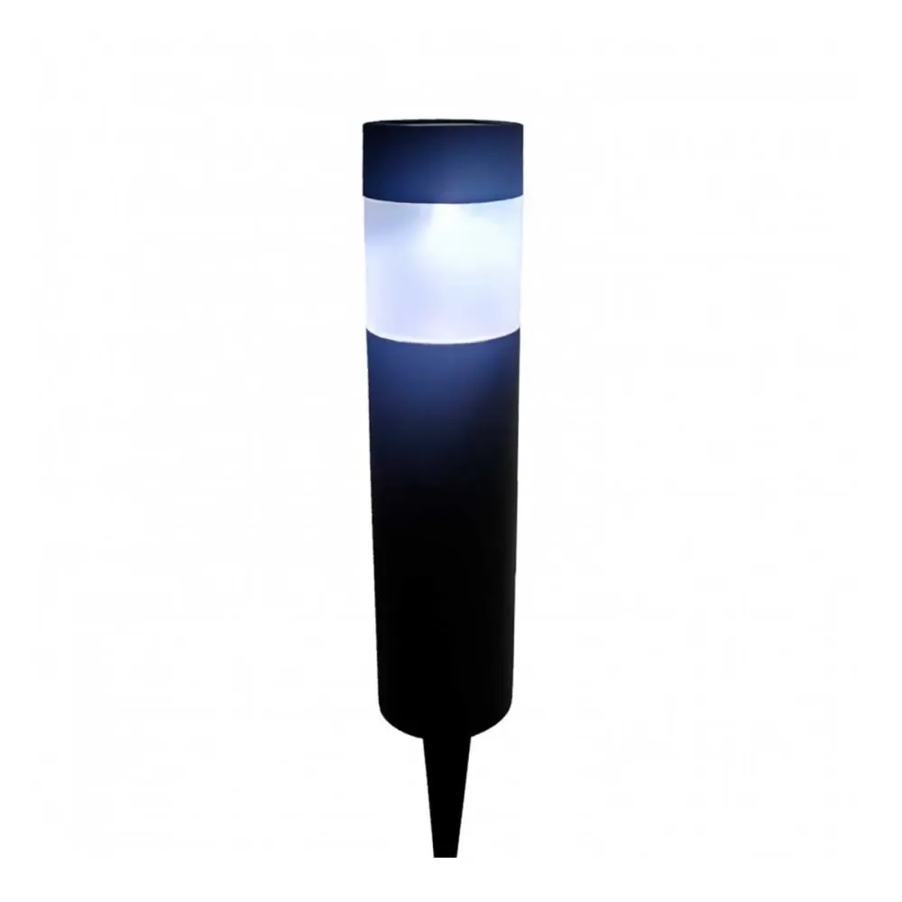 Pack 4 balizas solares 7hSevenOn LED 6000K gris Ø6,2x39 cm con Certificación RoHS