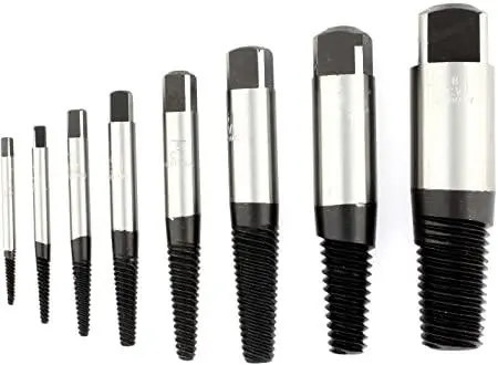 Pack de Pilas Extractor de tornillos 6 piezas - n° extractor 1-6