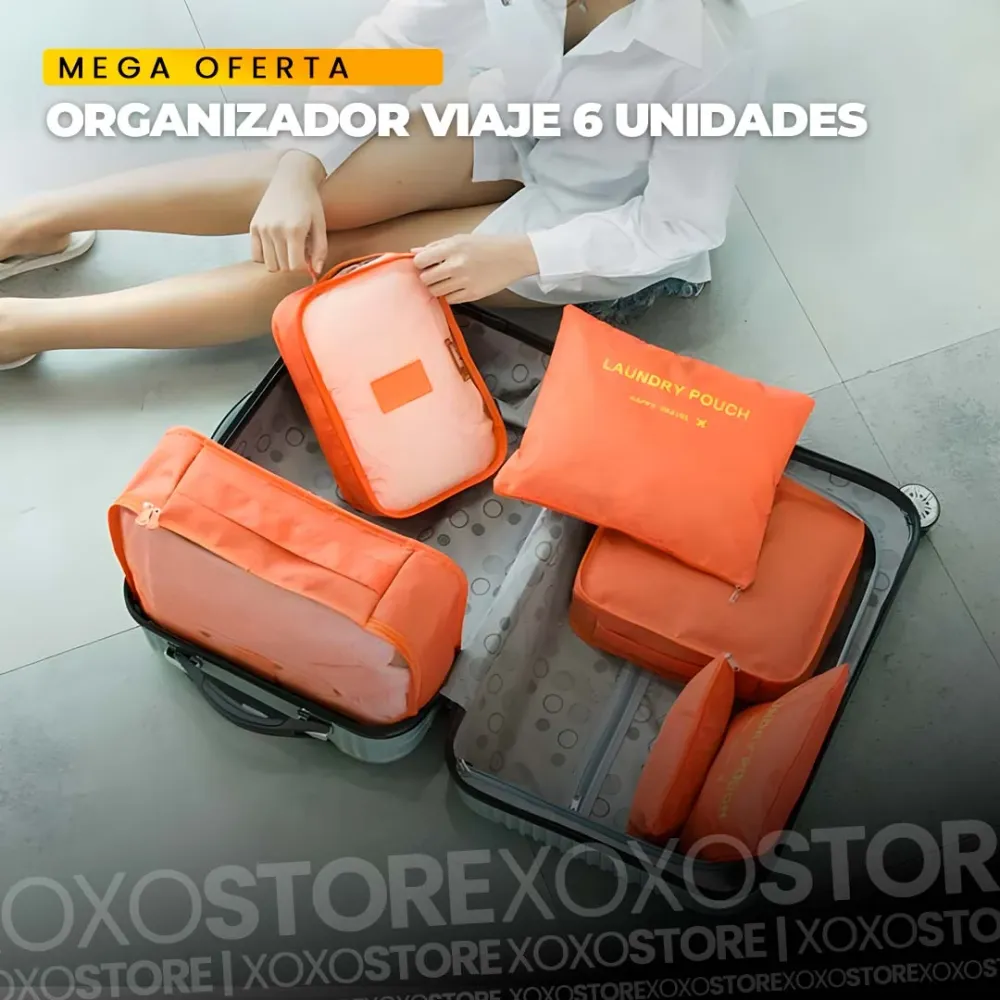 Pack de Pilas Organizador de maletas de viaje x6 unidades