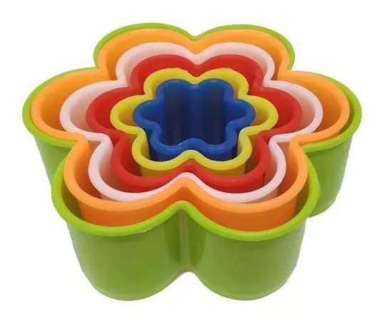 Pack de Pilas Pack 6 Cortador Masa Con 6 Pétalos Galletas Fondant
