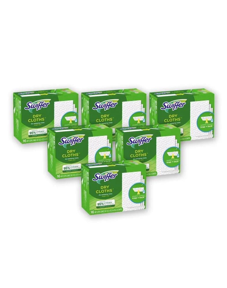 Pack de Pilas Swiffer Repuesto Mopa Seca 6 x 16 unid