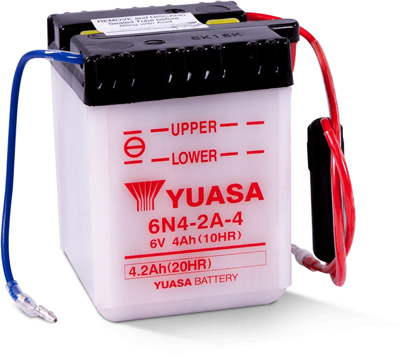 Pack de Pilas Yuasa 6N4-2A-4 Conventional 6-Volt Battery