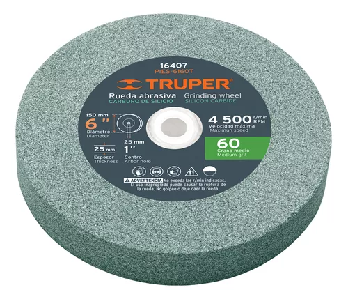PIEDRA ESMERIL DE TUNGSTENO 6" TRUPER | Envío Rápido