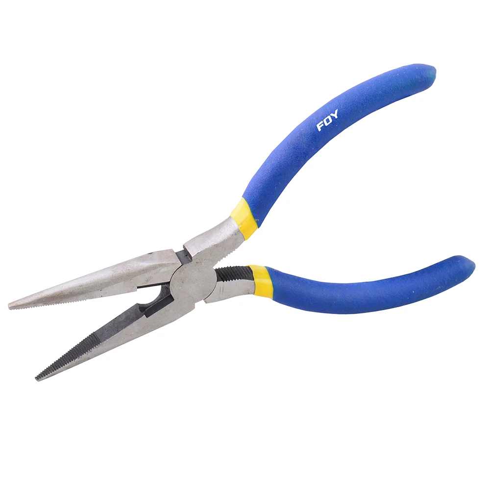 Pilas Alcalinas Pinza para electricista con mango con doble plastisol de 6" punta larga Foy