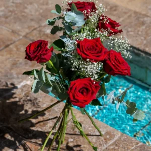 Pilas Alcalinas Ramo 6 Rosas Rojas Variadas