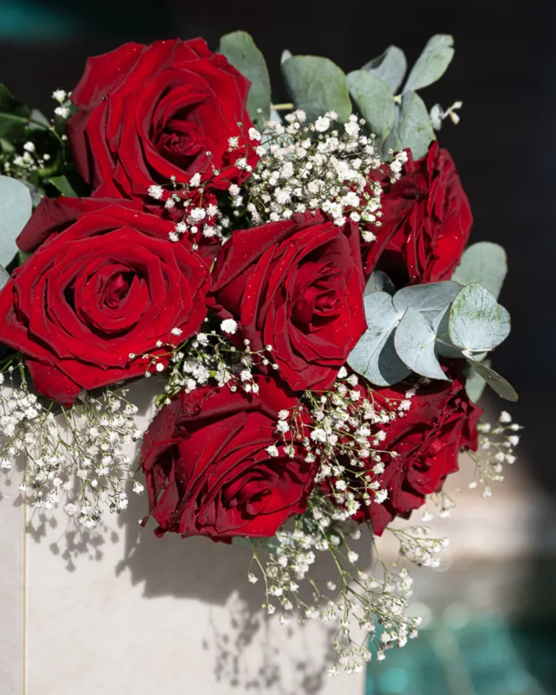 Pilas Alcalinas Ramo 6 Rosas Rojas Variadas