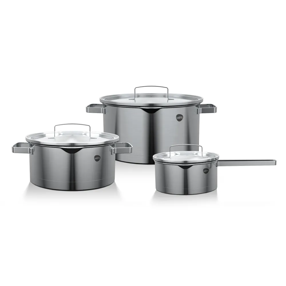 Pilas de Baterí Baterí de Cocina Wens Acero Inoxidable 6 Pcs
