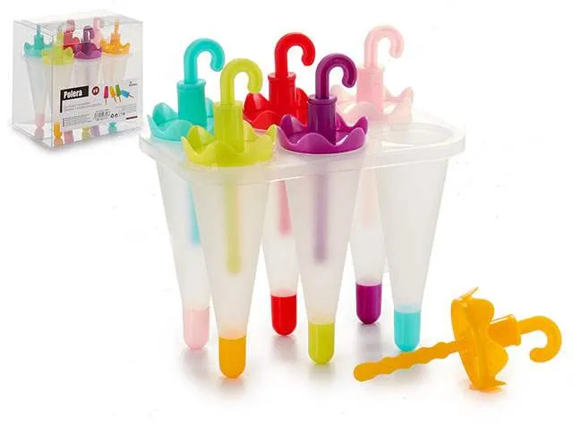 Pilas de Litio Polera plastico 6 huecos forma paraguas