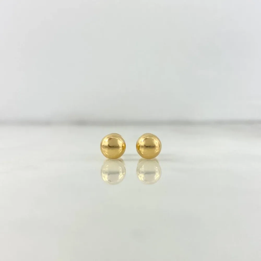 Pilas de Litio Topos Media Bola 6mm 0.6gr Lisa Oro Amarillo