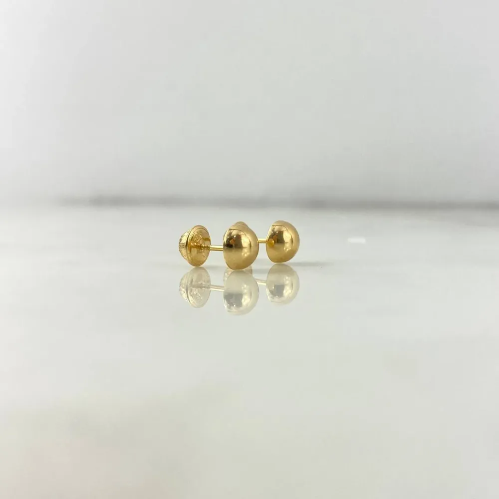 Pilas de Litio Topos Media Bola 6mm 0.6gr Lisa Oro Amarillo