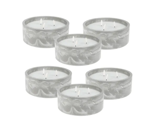 Pilas de Litio WELL HOME - Pack 6 Velas LED redonda