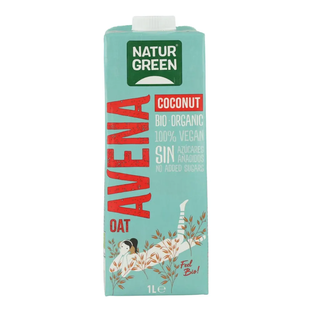 Pilas de Reloj Pack 6 uds Bebida de Avena y Coco Bio NaturGreen 1 L