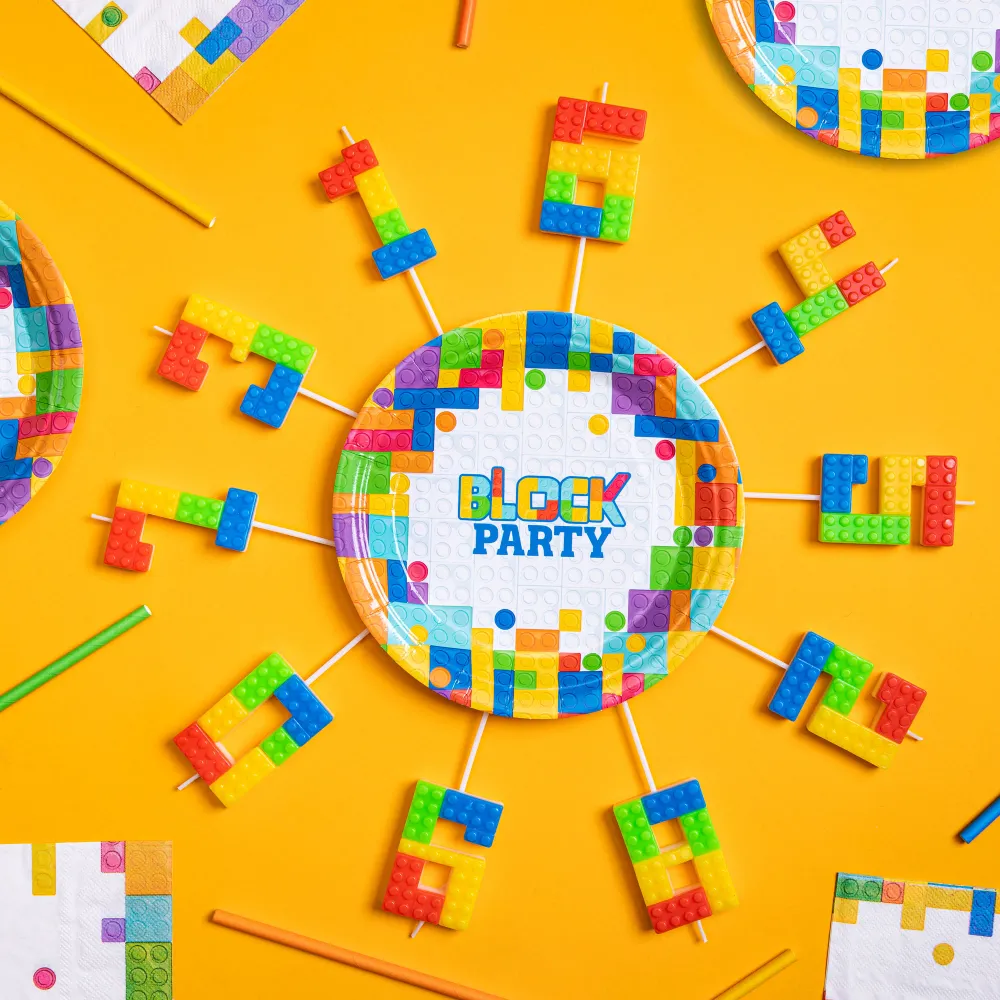 Pilas de Reloj Tarta vela Bloques numero 6