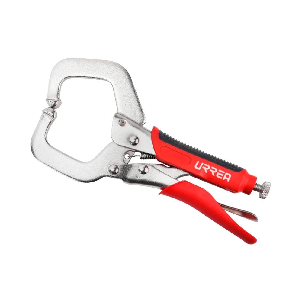 Pinza de presión con mango bimaterial de 6" tipo "C" Urrea AA - 24 Unidades