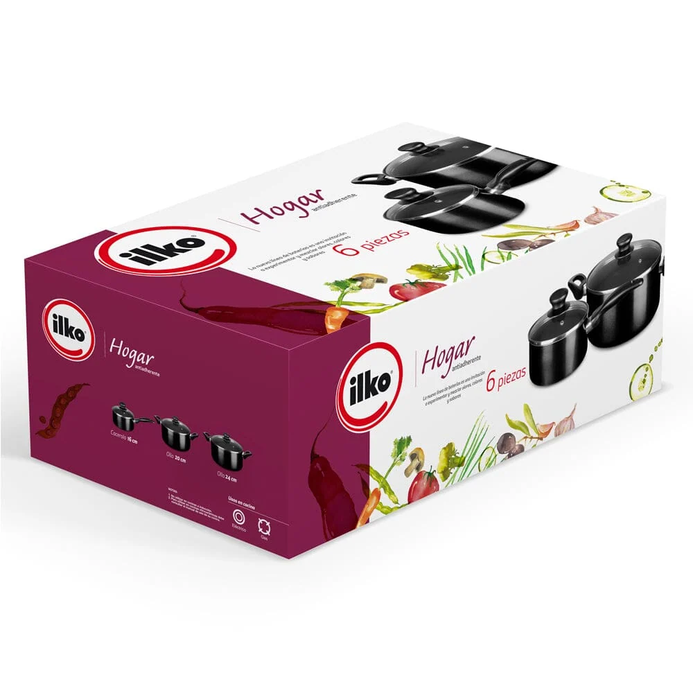 Recargables Premium Baterí Cocina Antiadherente 6 Piezas
