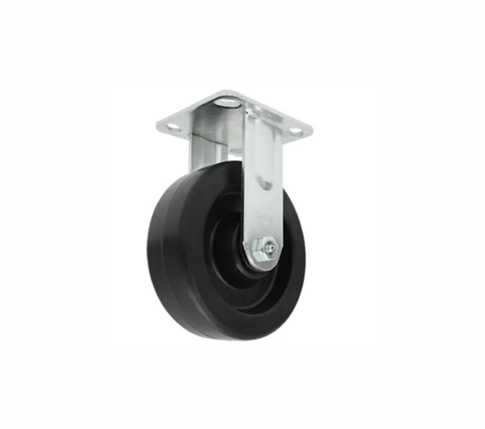 Rodaja Hule Negro Fija con Placa 6" Buje, Dogotuls ZF5036