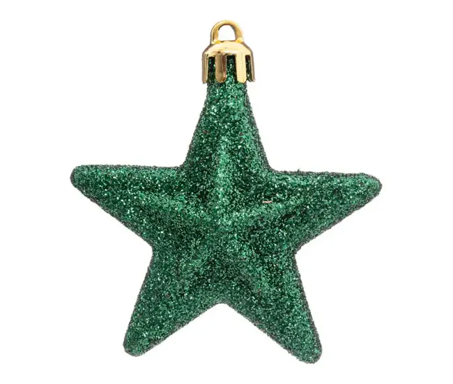 Set de 6 estrellas de Navidad plástico | Envío Rápido