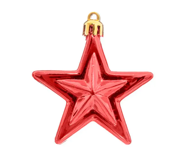 Set de 6 estrellas de Navidad plástico | Envío Rápido