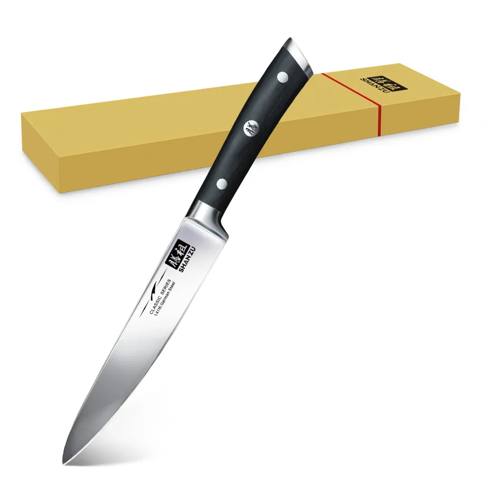 SHAN ZU Cuchillo Utilitario 6" | Serie Clásica con Cargador Incluido