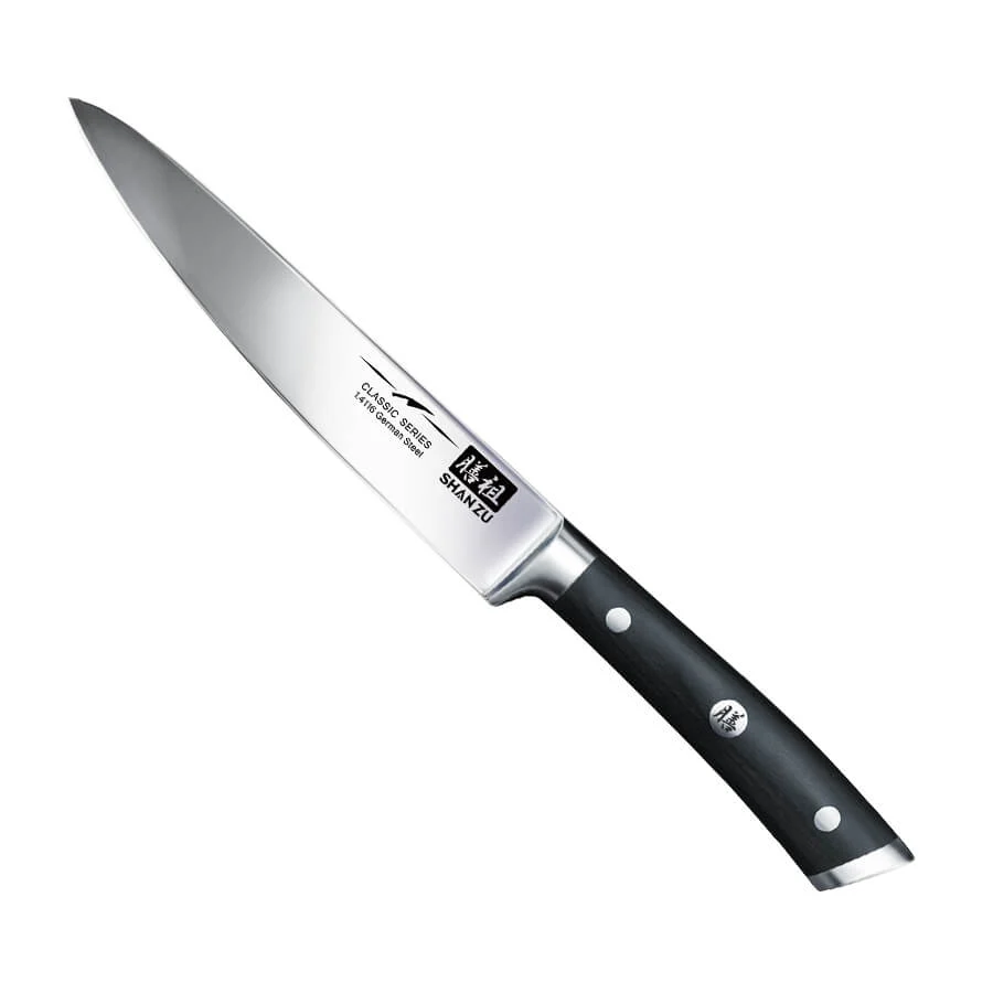 SHAN ZU Cuchillo Utilitario 6" | Serie Clásica con Cargador Incluido