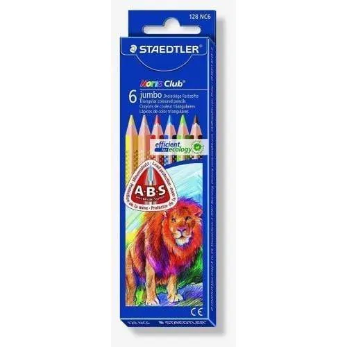 Staedtler Lapices triangulares gigante 6 colores Listas para Usar