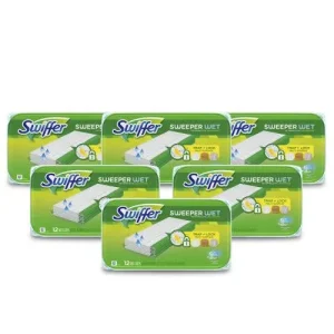 Swiffer Repuesto Mopa Humeda 6 x 12 unid con Garantí