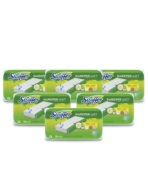 Swiffer Repuesto Mopa Humeda 6 x 12 unid con Garantí