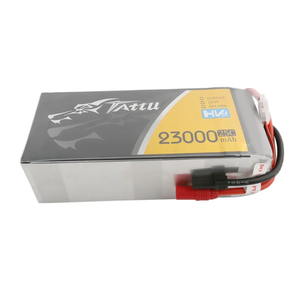 Tattu 23000mAh 6S1P 22.8V 25C Lipo Battery AS150+XT150 Plug UAV